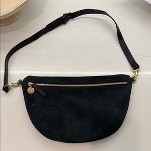 Clare V Black Suede Grande Fanny